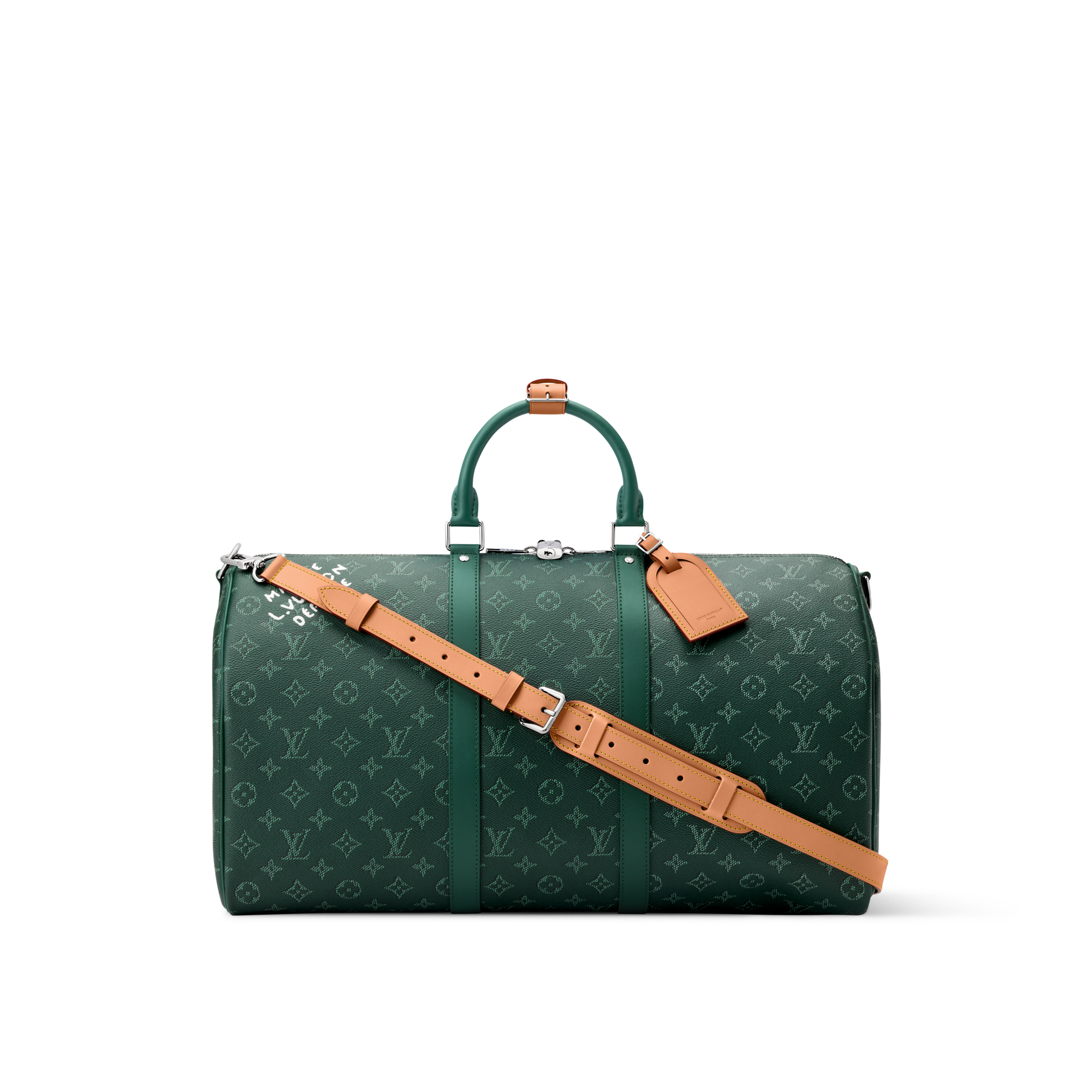 Louis Vuitton ミントグリーン ケース Keepall Bandoulière 50 Monogram Heritage - Travel M26866 | LOUIS